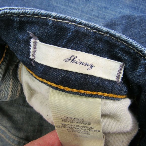 VTG! DENIM & SUPPLY BY RALPH LAUREN Dark Wash,SKINNY Jeans SZ 27x 31x 7.75 Rise - Picture 8 of 8